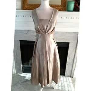 Moshita Couture Champagne Midi Occasion Dress 10